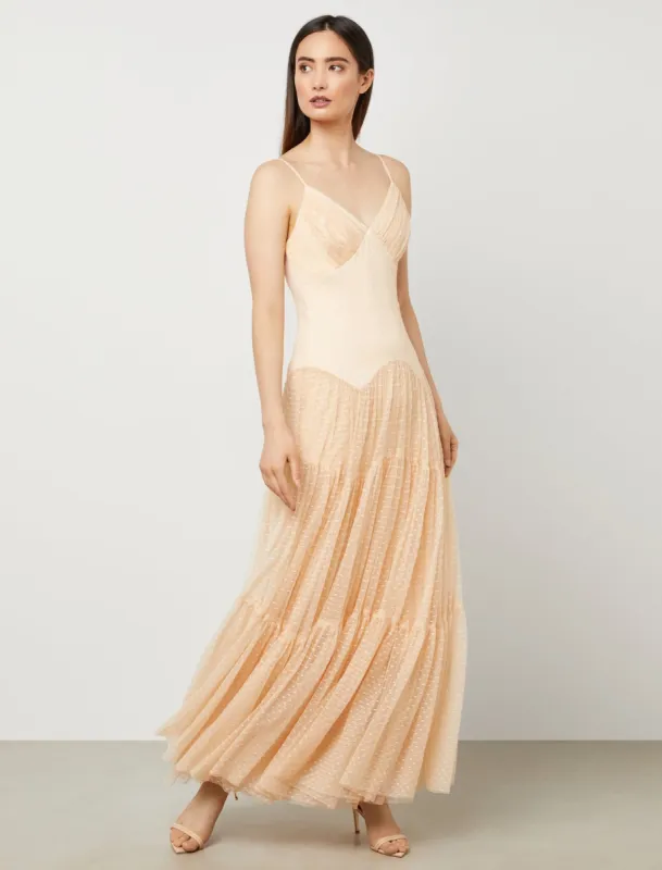 Harlynn Tiered Evening Dress sold by BCBGMaxAzria