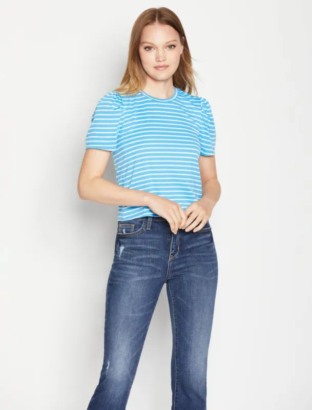 Puff Sleeve Crew Neck Tee sold by BCBGMaxAzria