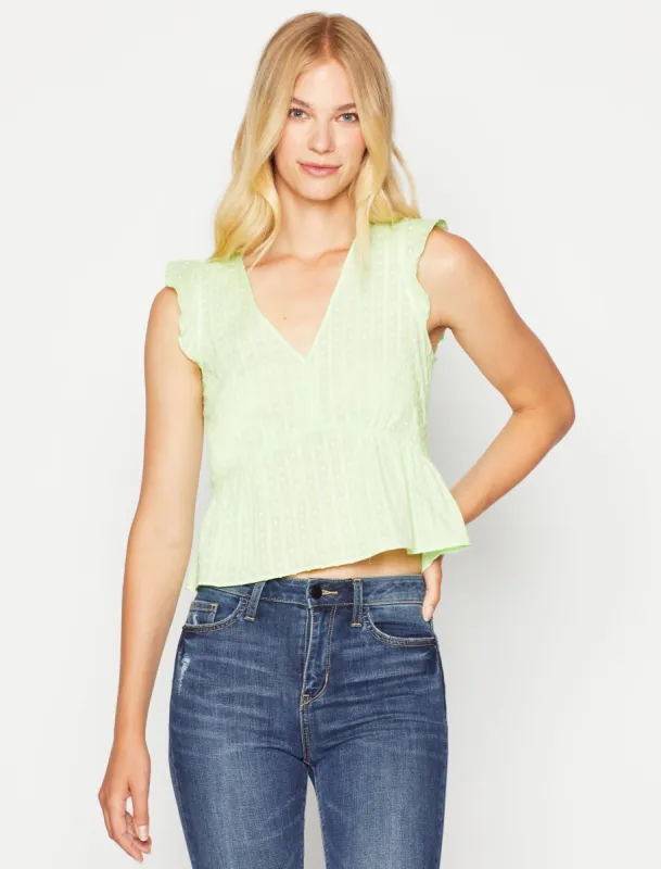 Ruffle Hem Top sold by BCBGMaxAzria
