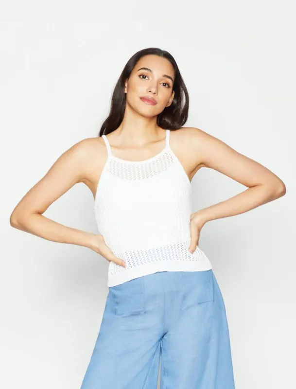 Ribbed Knit Halter Top sold by BCBGMaxAzria