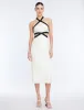 Lula Contrast Trim Midi Dress sold by BCBGMaxAzria