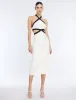 Lula Contrast Trim Midi Dress sold by BCBGMaxAzria
