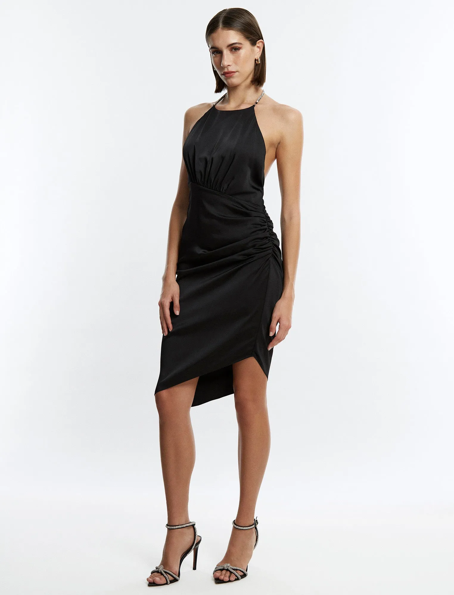 Anwen Ruched Mini Dress sold by BCBGMaxAzria