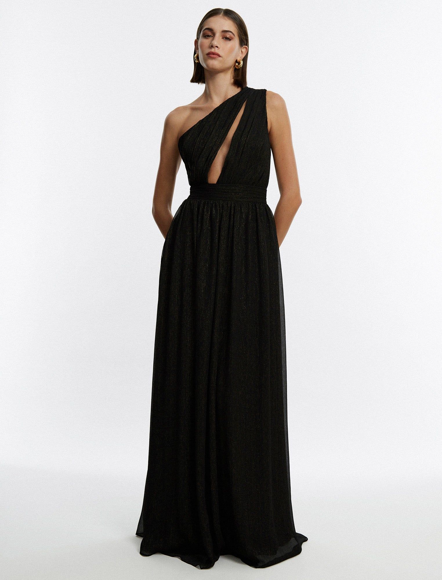 パーティードレス One Shoulder Cutout Waist Gown img73152_src.jpg