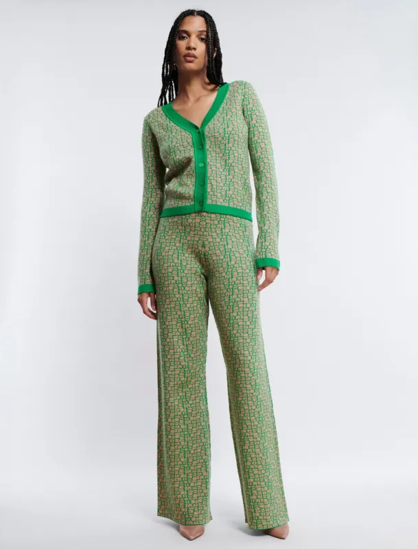 Wide-Leg Knit Logo Trouser sold by BCBGMaxAzria