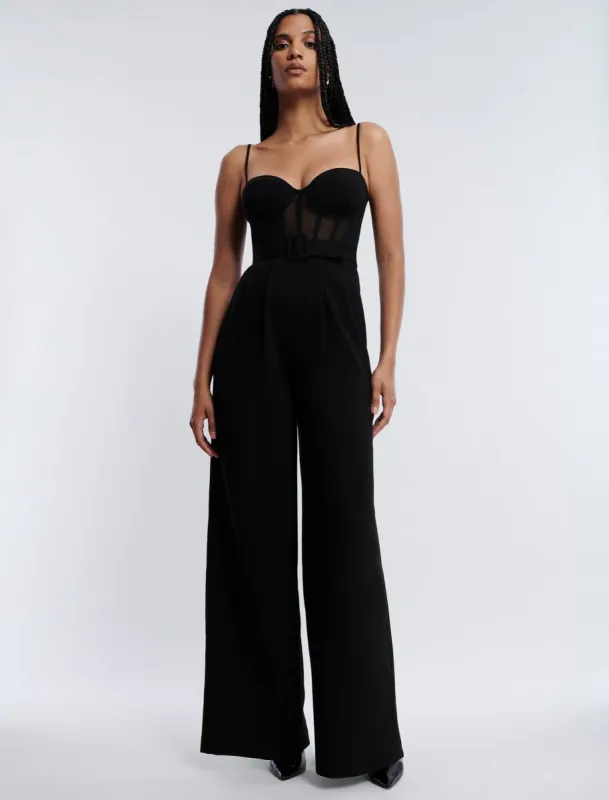 Isadora High-Waisted Bustier Jumpsuit sold by BCBGMaxAzria