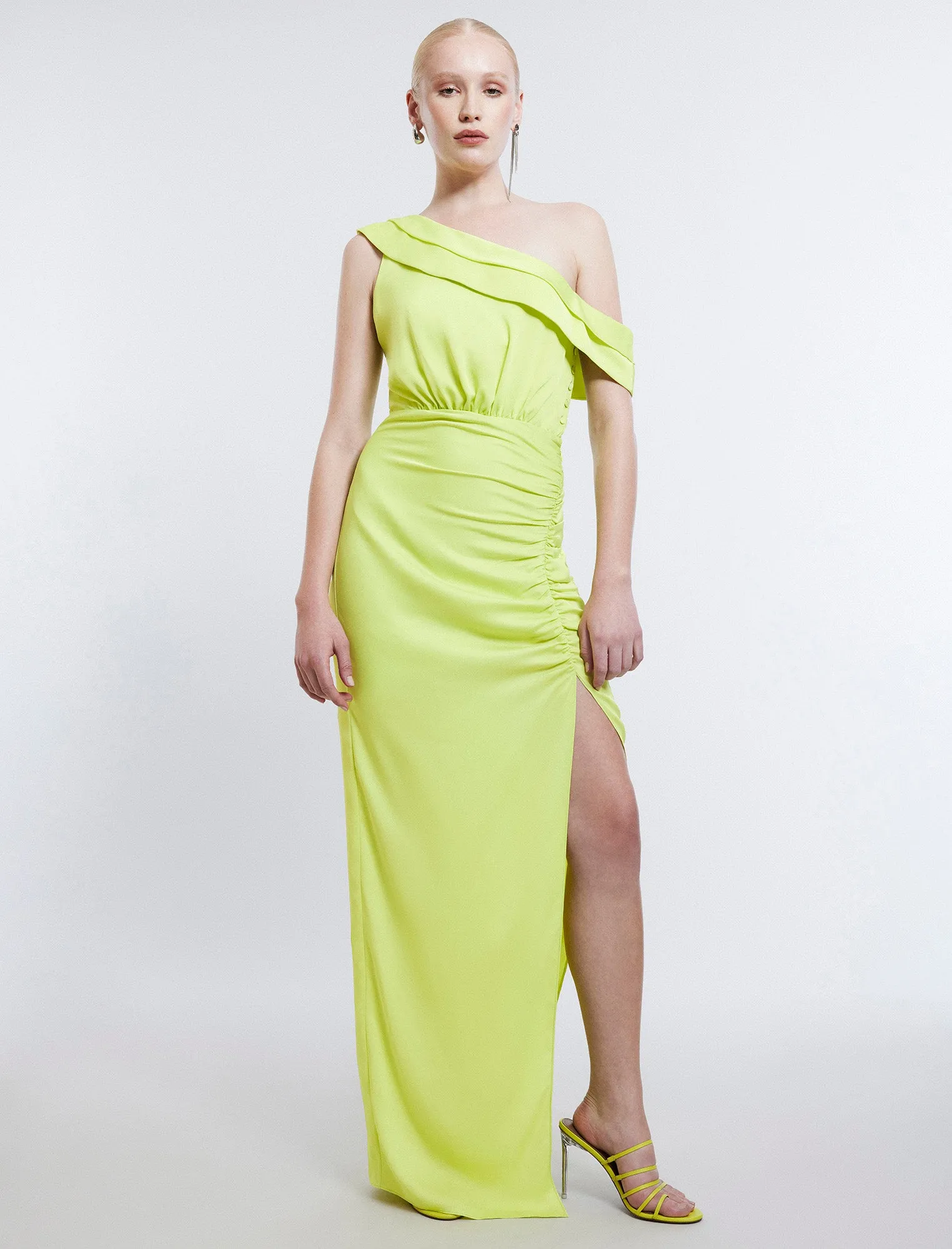Layla Draped Shoulder Gown sold by BCBGMaxAzria product image thumbnail 2
