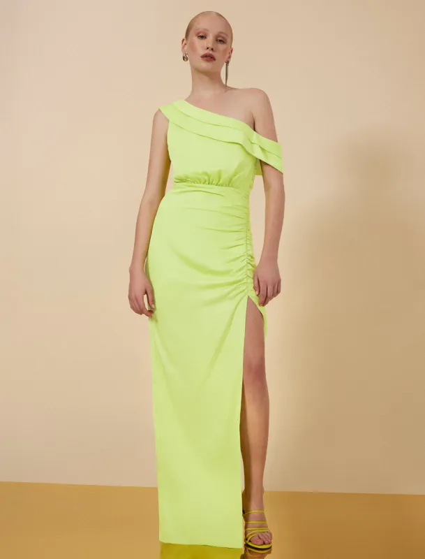 Layla Draped Shoulder Gown sold by BCBGMaxAzria