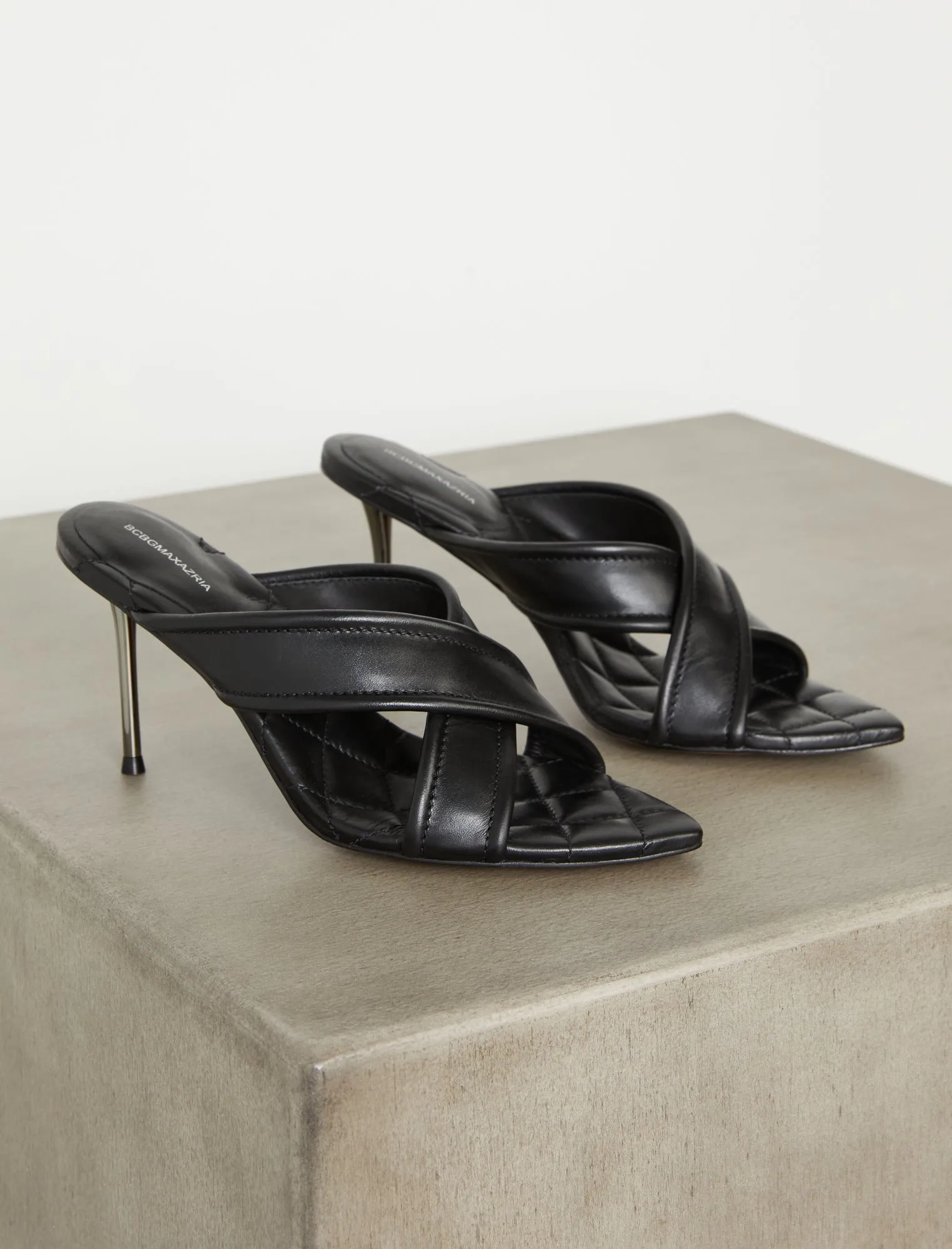 Talli Quilted Stiletto Sandal sold by BCBGMaxAzria