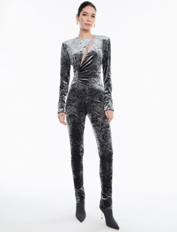 Booker Velour Shirred Bodysuit made by BCBGMaxAzria