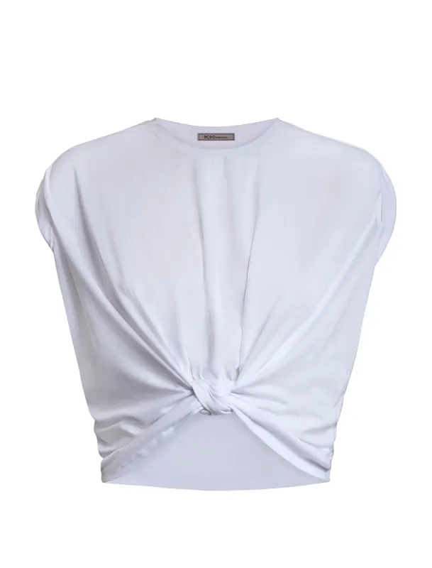 Cap Sleeve Knotted Hem Tee sold by BCBGMaxAzria