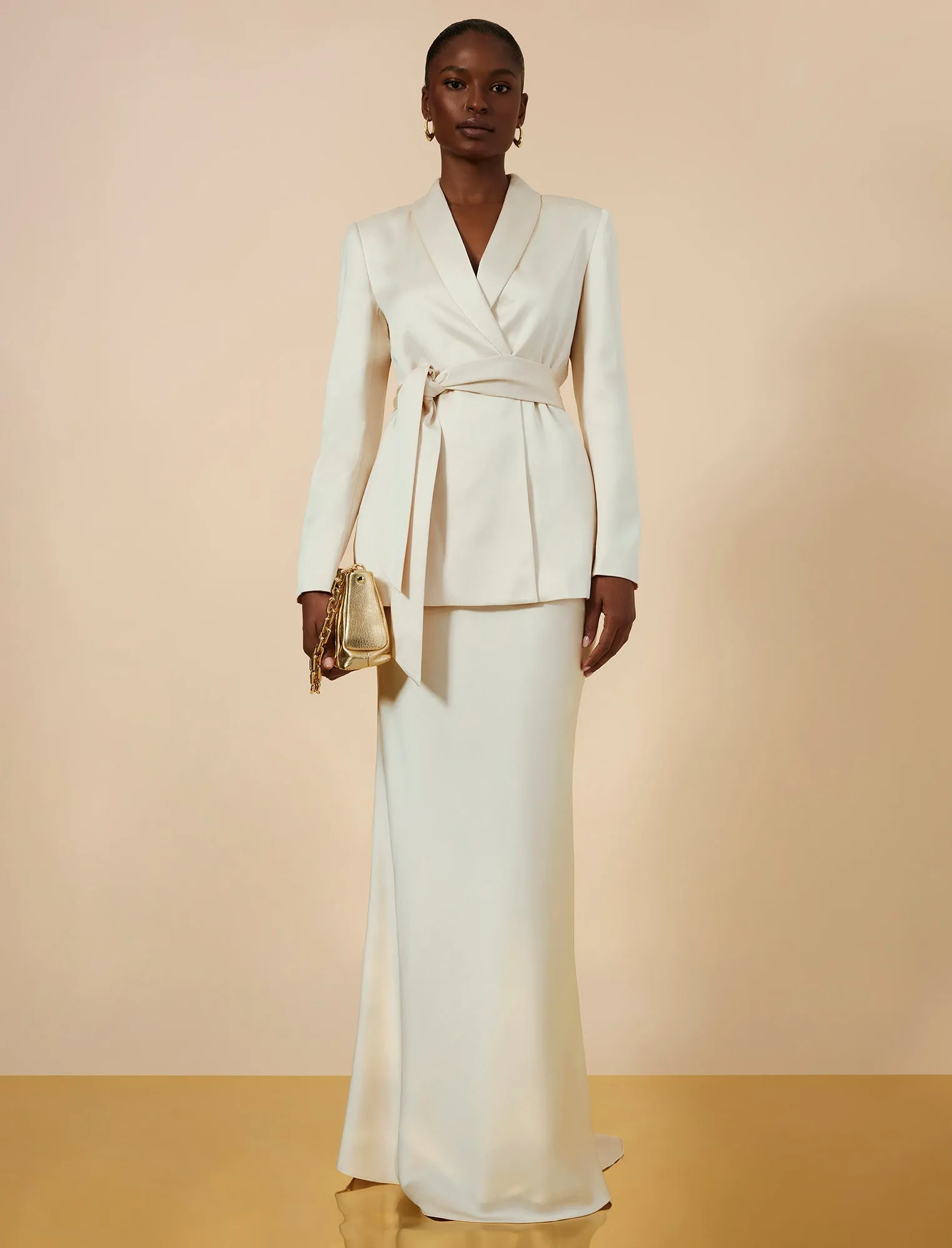 Satin Maxi Skirt sold by BCBGMaxAzria