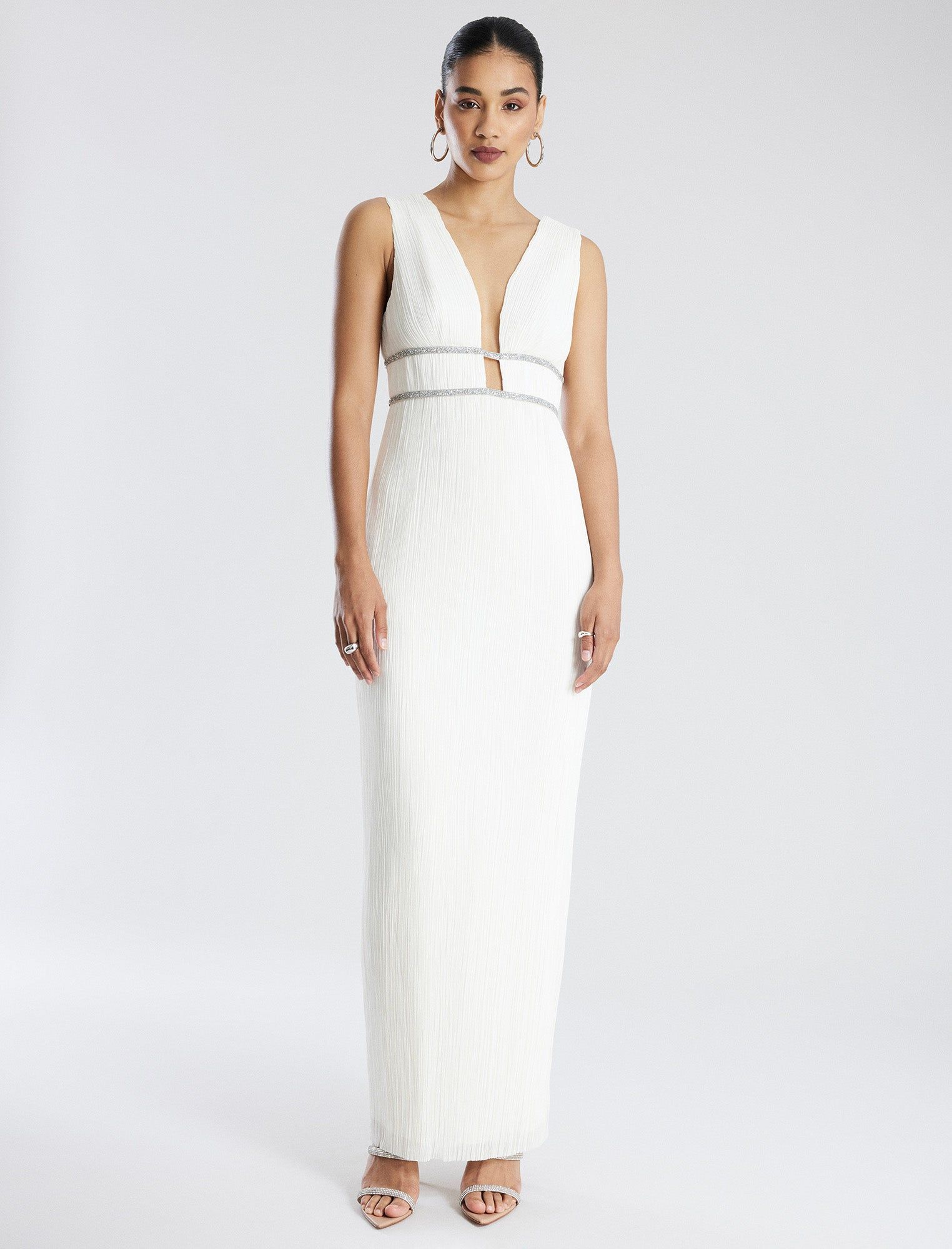 Clara Pleated Gown sold by BCBGMaxAzria product image thumbnail 2