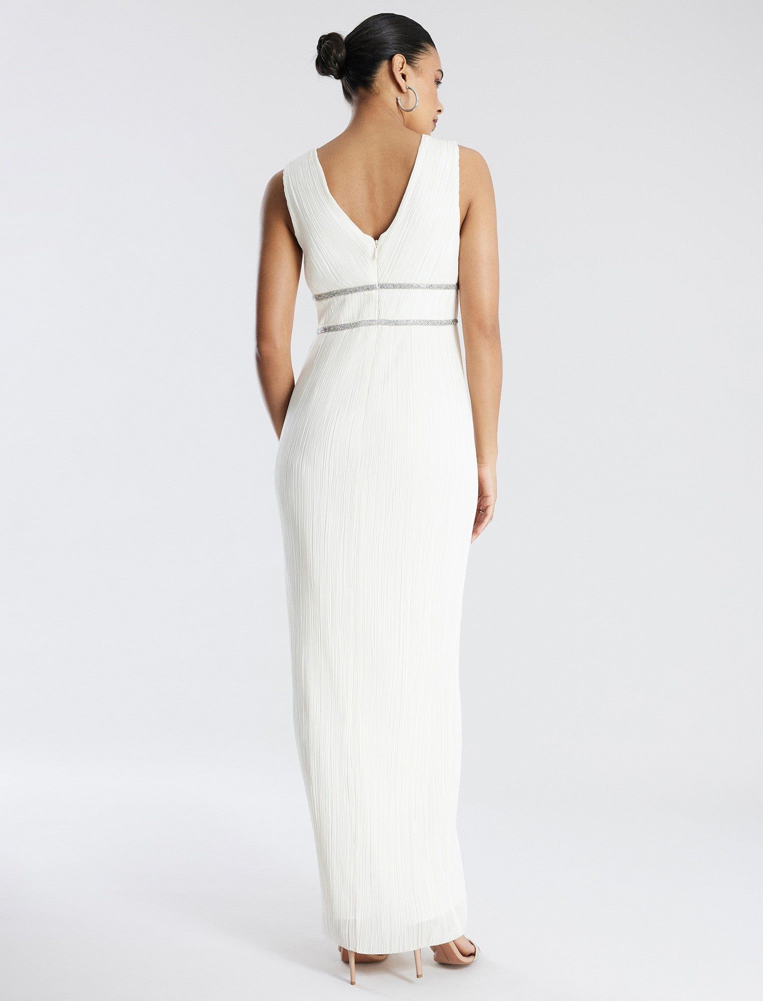 Clara Pleated Gown sold by BCBGMaxAzria product image thumbnail 4