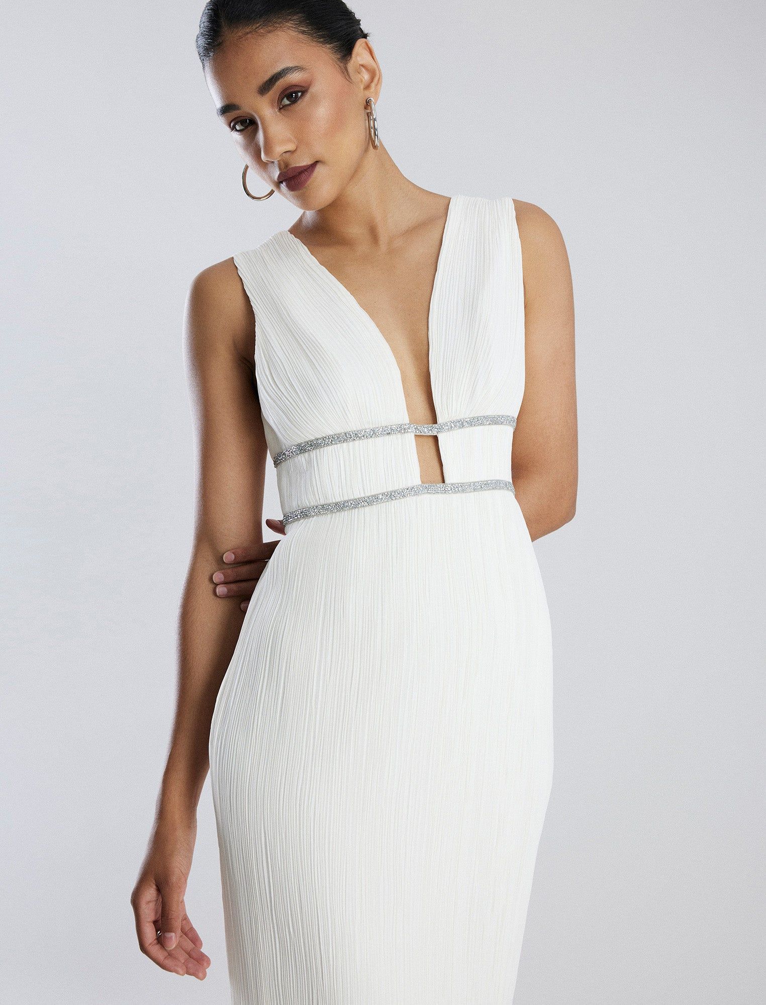 Clara Pleated Gown sold by BCBGMaxAzria product image thumbnail 5