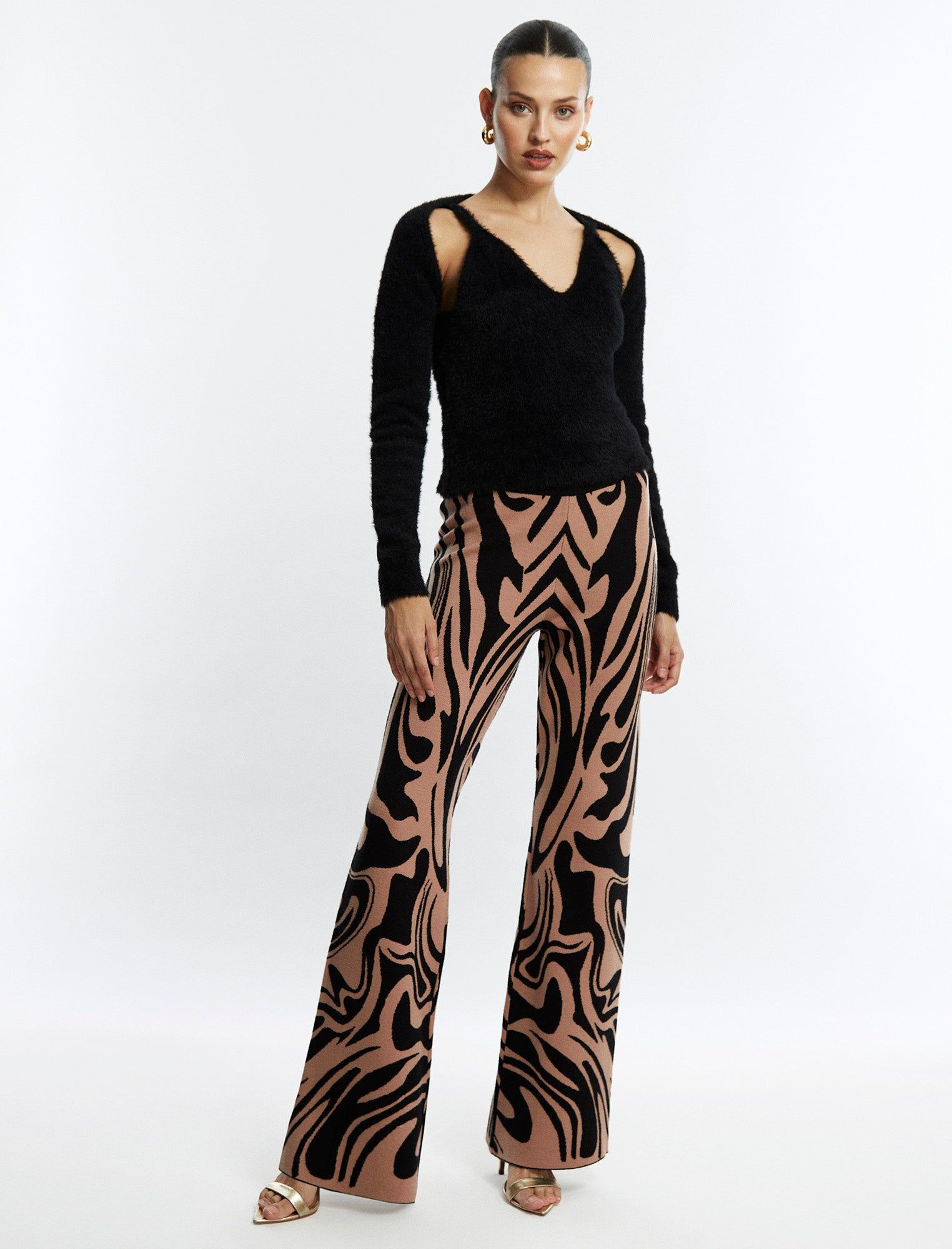 Wide-Leg Knit Trouser sold by BCBGMaxAzria product image thumbnail 2