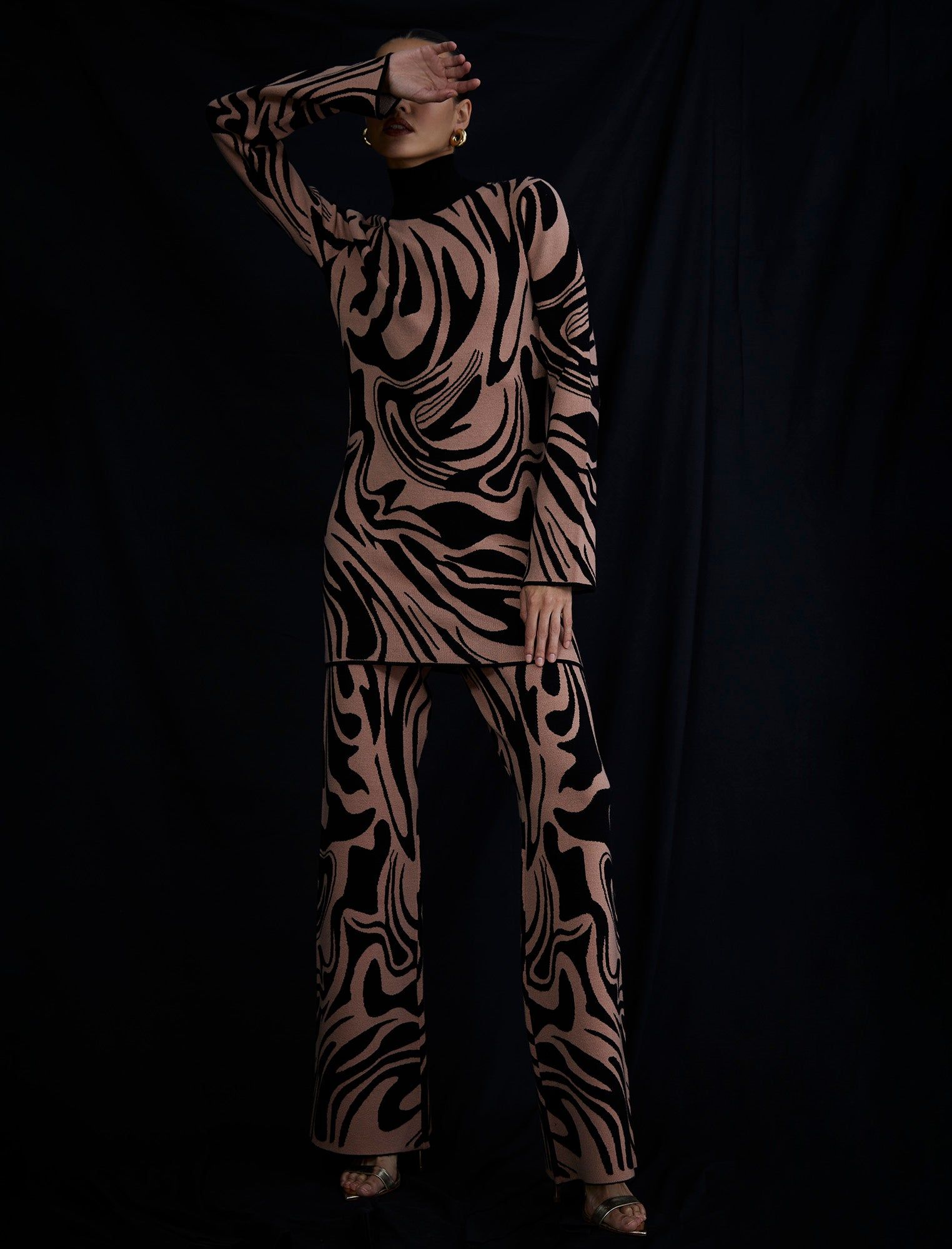 Wide-Leg Knit Trouser sold by BCBGMaxAzria product image thumbnail 6