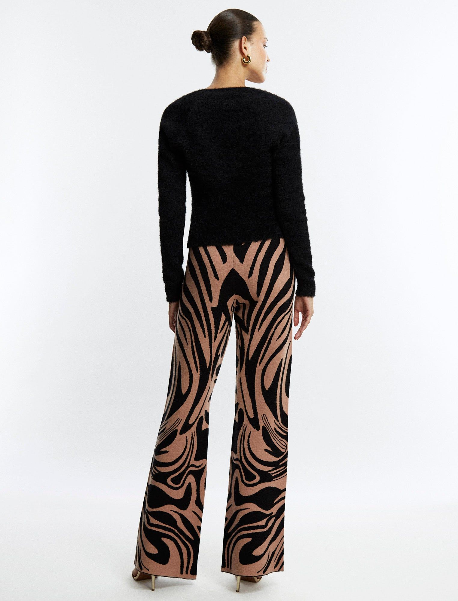 Wide-Leg Knit Trouser sold by BCBGMaxAzria product image thumbnail 4