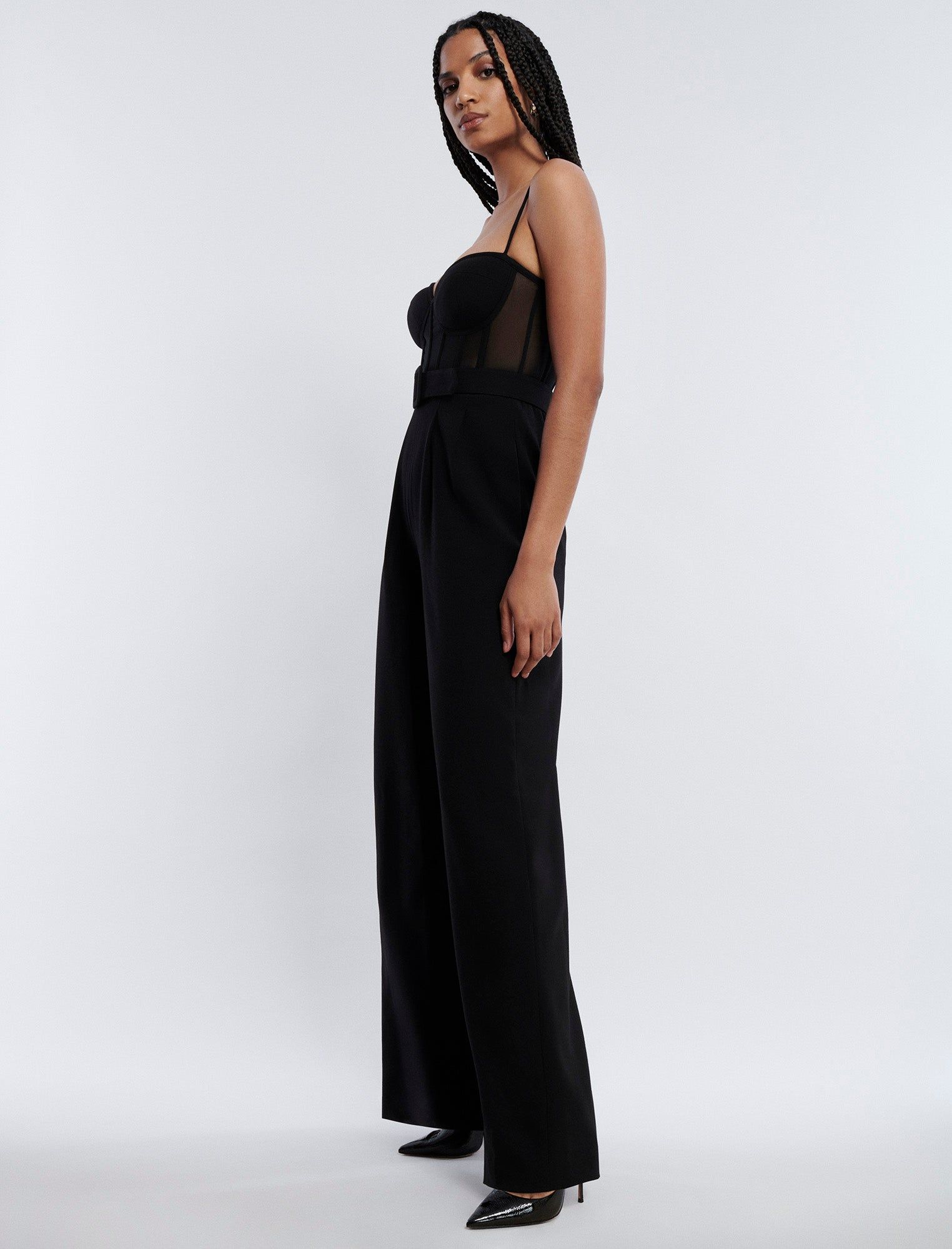 Isadora High-Waisted Bustier Jumpsuit sold by BCBGMaxAzria product image thumbnail 3