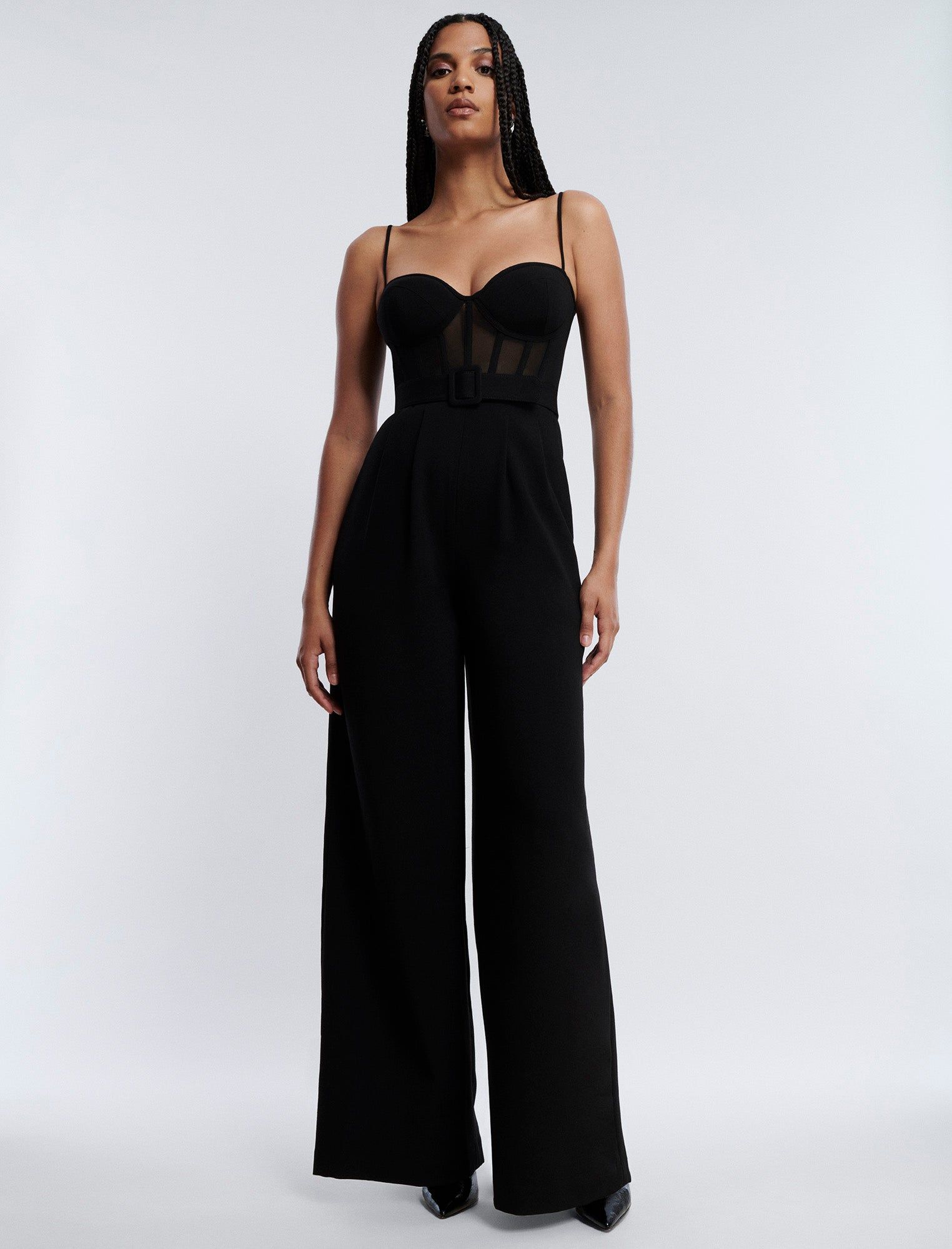 Isadora High-Waisted Bustier Jumpsuit sold by BCBGMaxAzria