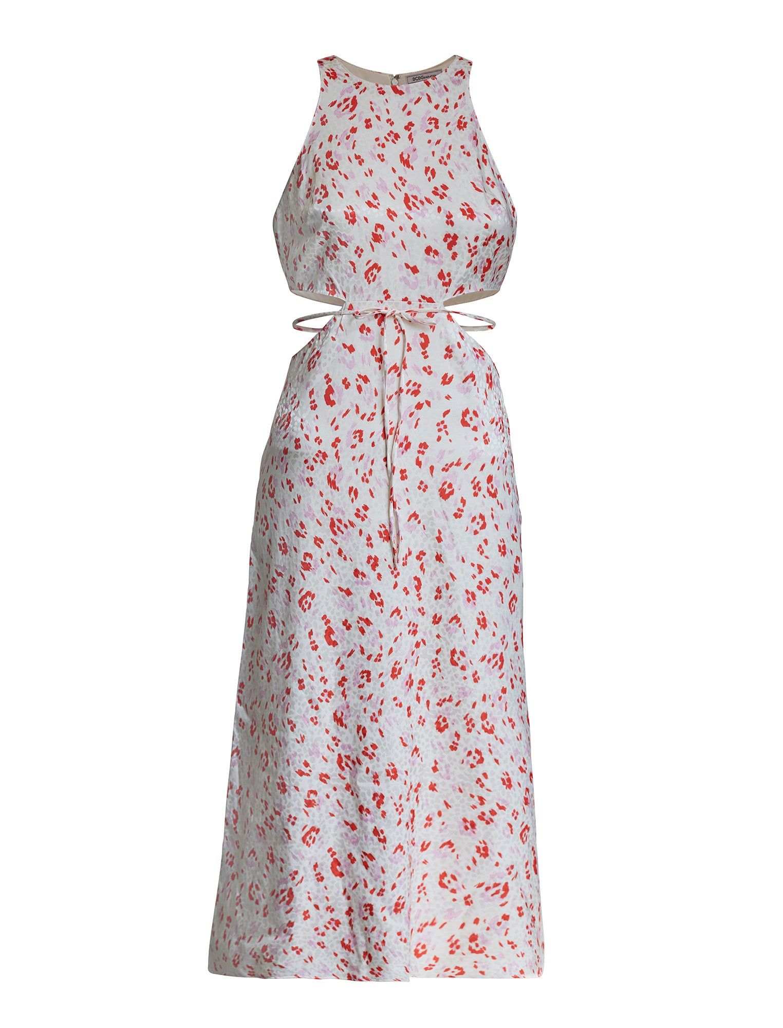 Tie Waist Jacquard Maxi Dress sold by BCBGMaxAzria