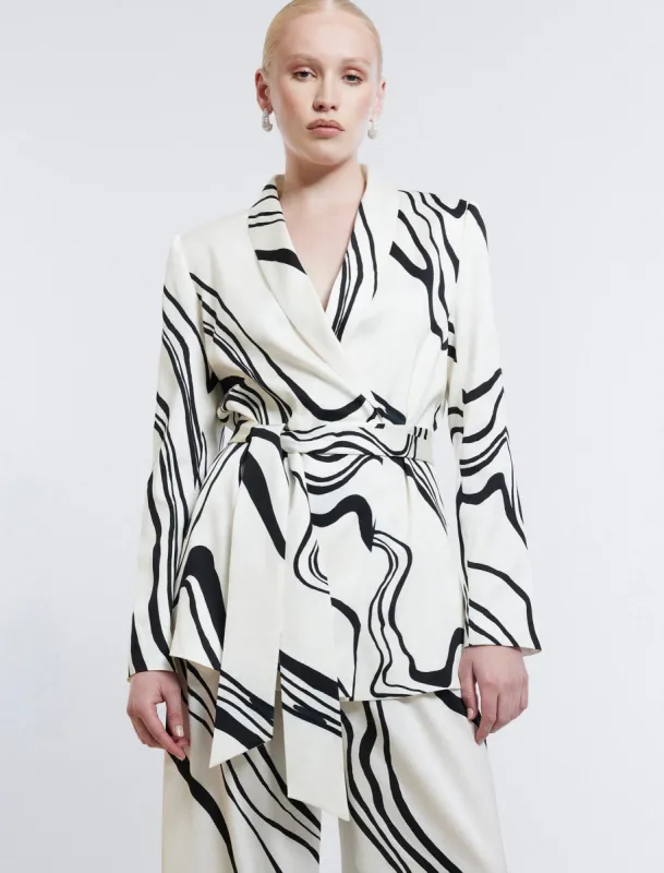 Salome Belted Blazer sold by BCBGMaxAzria