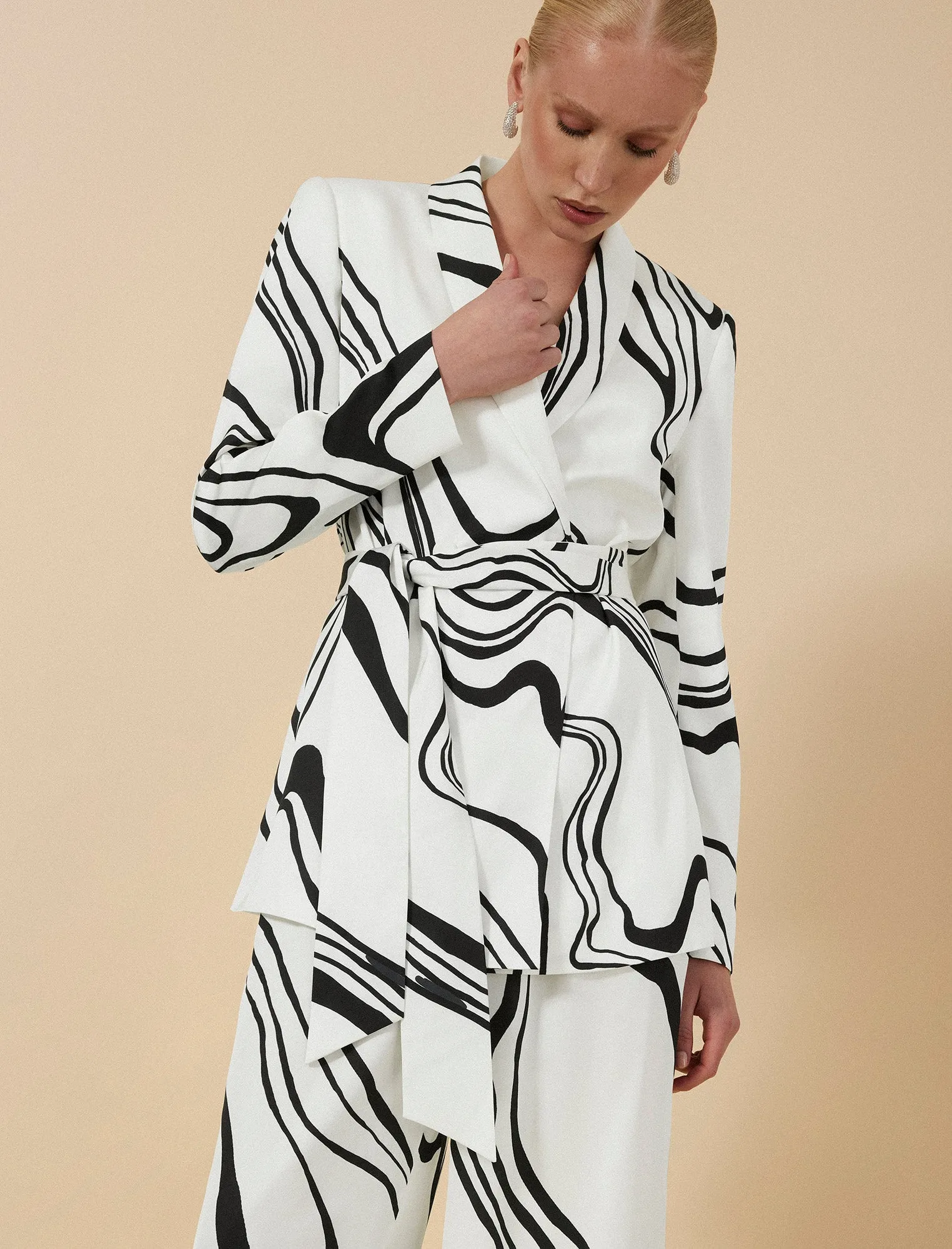 Salome Belted Blazer sold by BCBGMaxAzria product image thumbnail 2