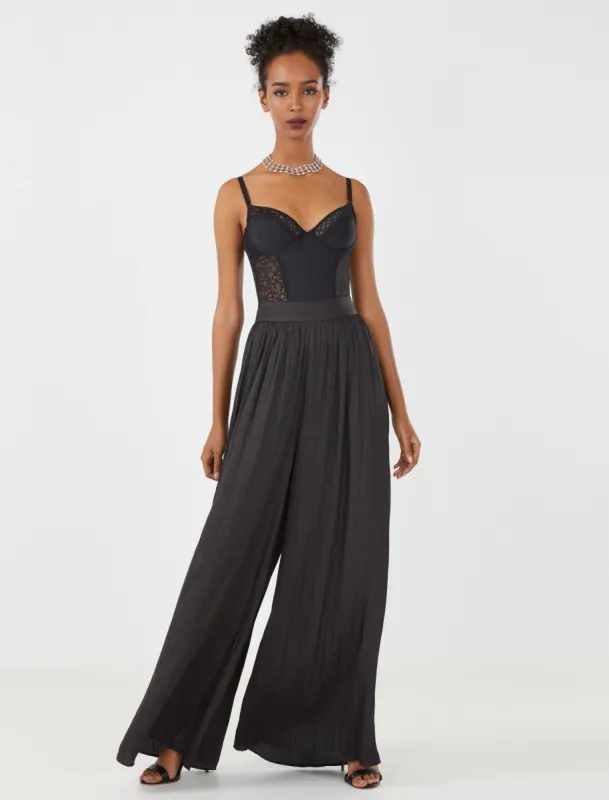 Crinkled Pleat Palazzo Pant sold by BCBGMaxAzria