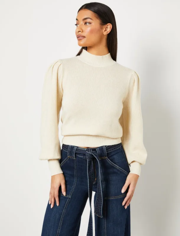 Mock Neck Long Sleeve Sweater sold by BCBGMaxAzria