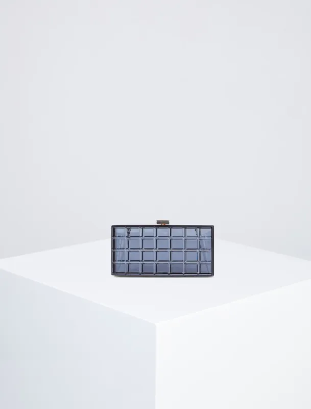 Alessandra Windowpane Hard Case Clutch sold by BCBGMaxAzria