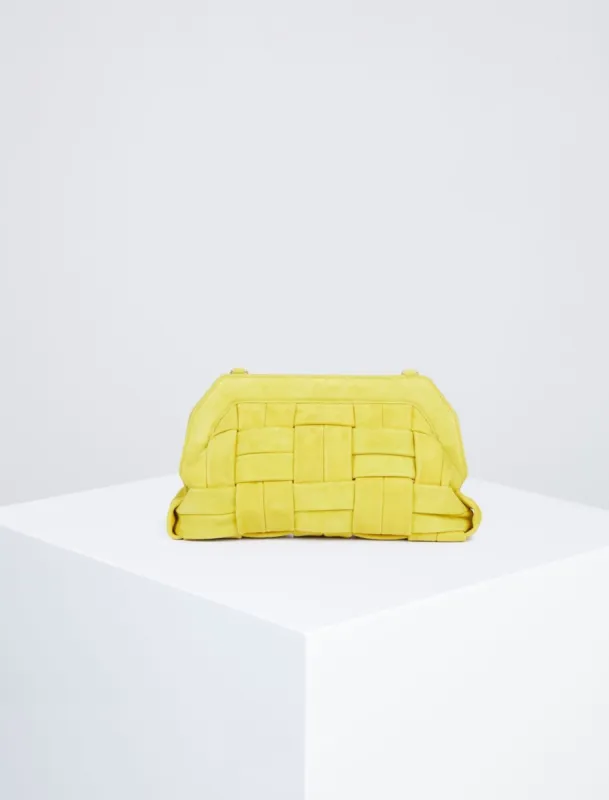 Beverly Padded Braided Leather Clutch sold by BCBGMaxAzria