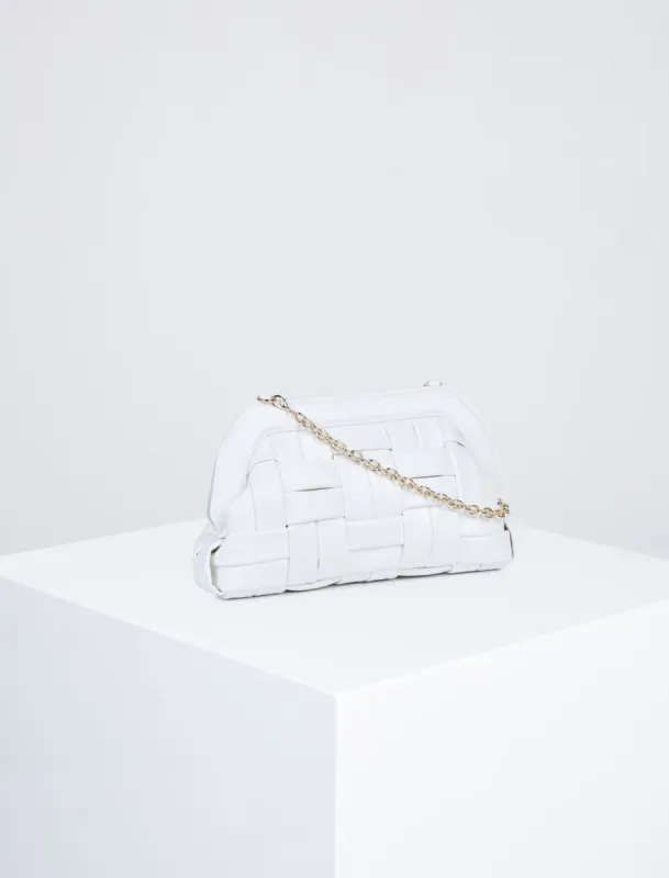Beverly Padded Braided Leather Clutch sold by BCBGMaxAzria
