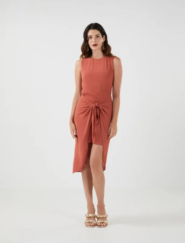 Stanley Front-Tie Dress sold by BCBGMaxAzria