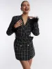 Elodie Belted Tweed Blazer Dress sold by BCBGMaxAzria
