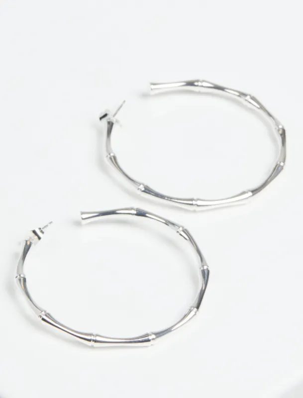 Oversized Bamboo Hoop Earrings sold by BCBGMaxAzria