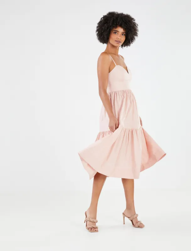 Hallyn Tiered Midi Dress sold by BCBGMaxAzria