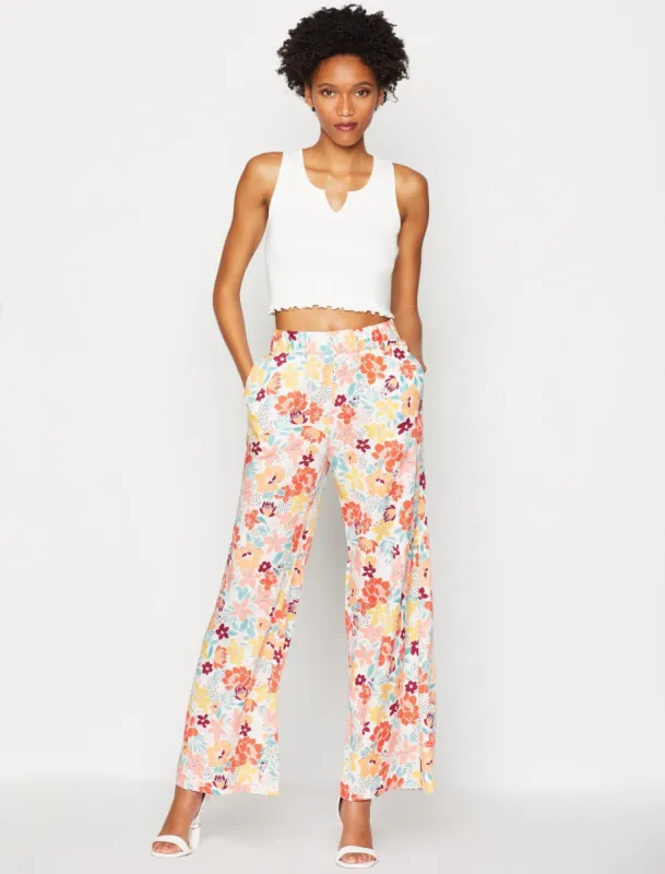 Wide-Leg Floral Print Pant sold by BCBGMaxAzria