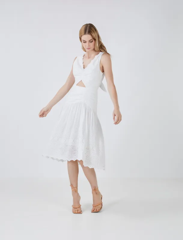 Lilly Cutout Eyelet Dress sold by BCBGMaxAzria
