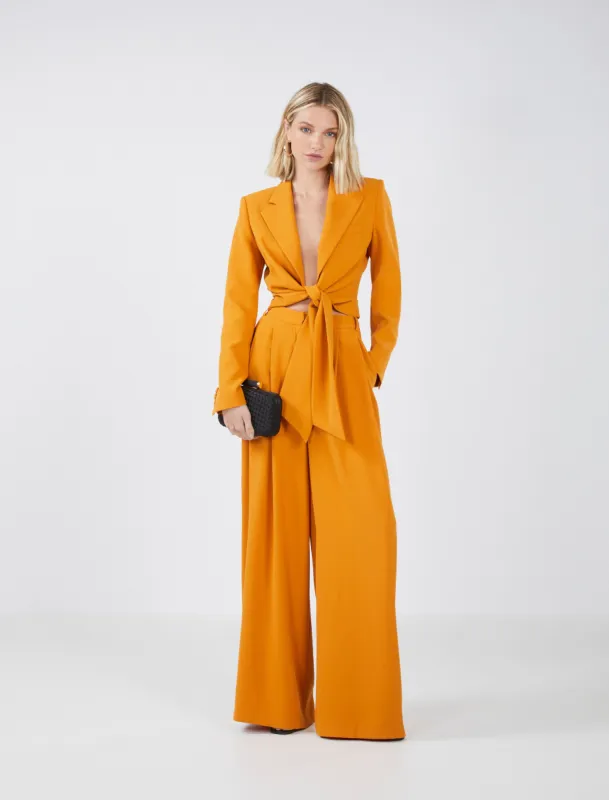 Pleated Wide-Leg Pant sold by BCBGMaxAzria