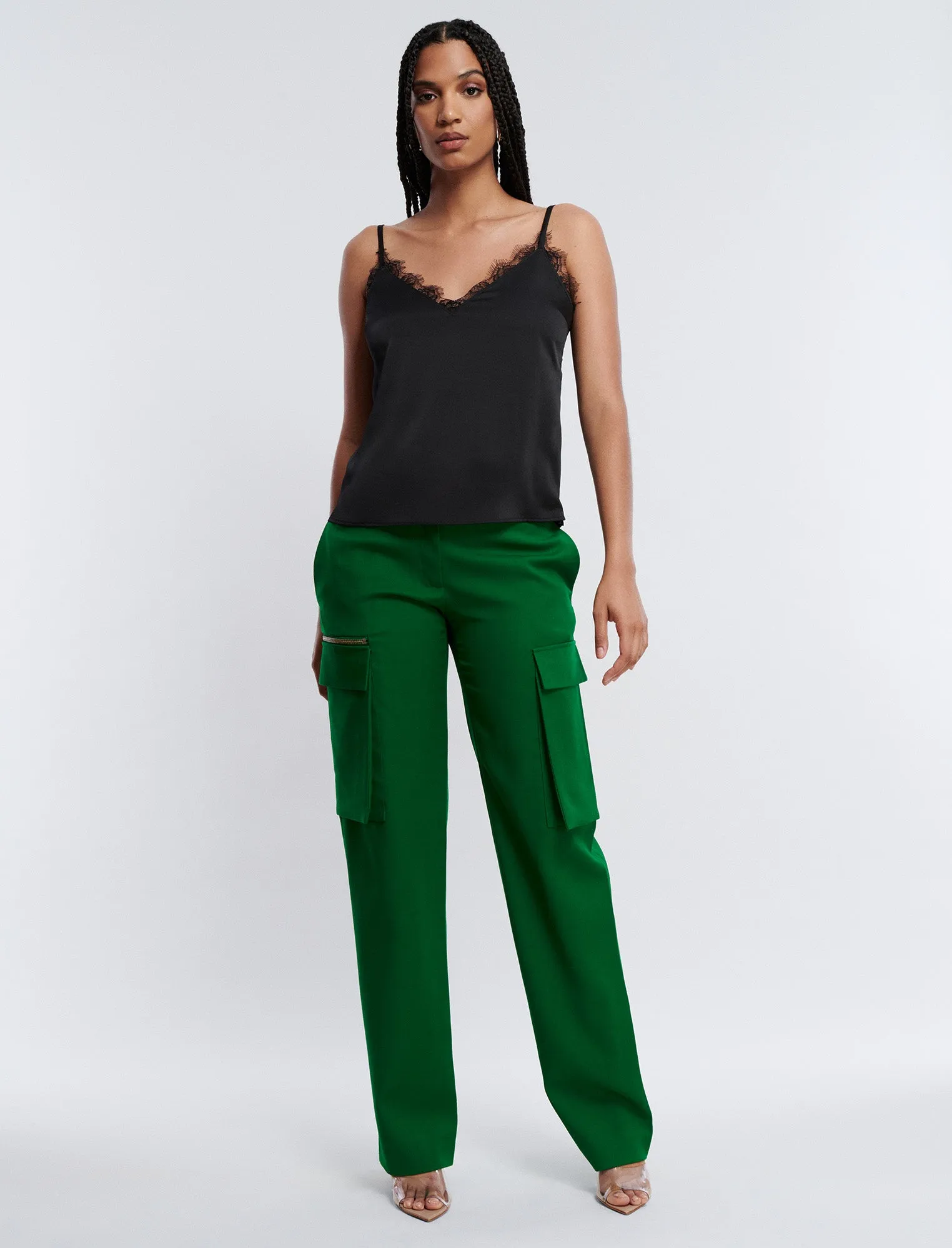 Wide-Leg Zip Cargo Pant sold by BCBGMaxAzria product image thumbnail 2