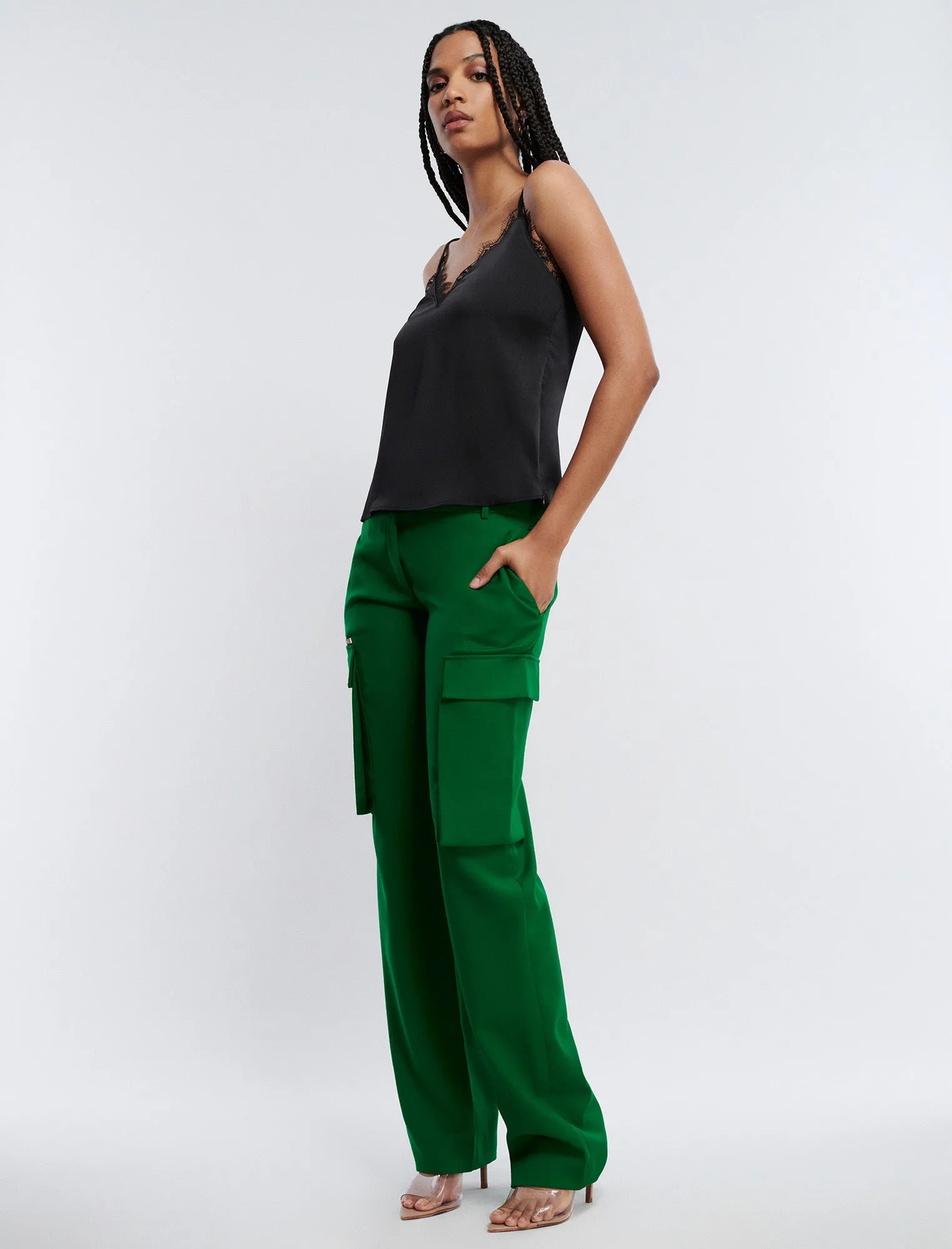 Wide-Leg Zip Cargo Pant sold by BCBGMaxAzria product image thumbnail 3