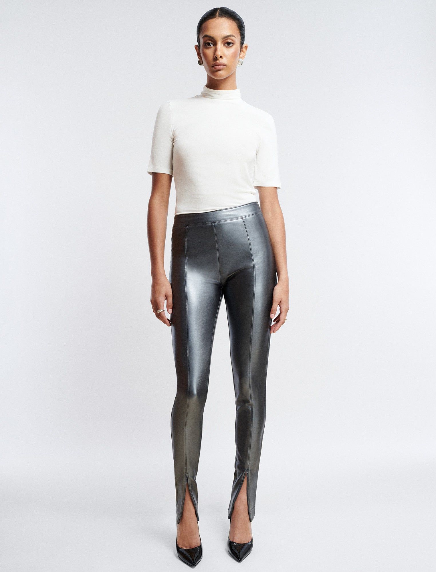 Faux Leather Slim Pant sold by BCBGMaxAzria