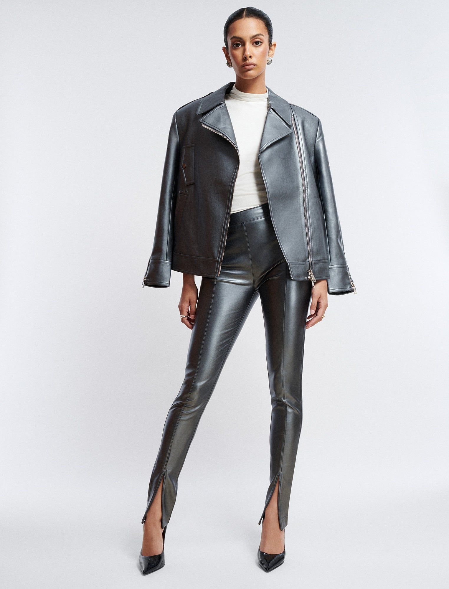 Faux Leather Slim Pant sold by BCBGMaxAzria product image thumbnail 2