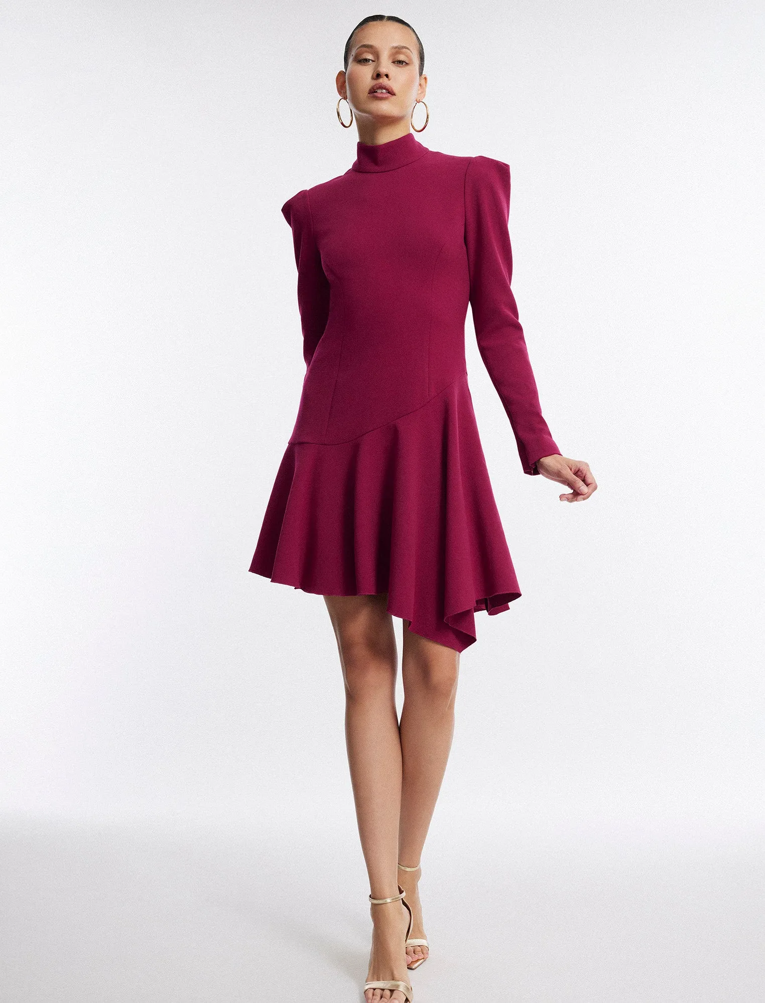 Guinevere Neck-Tie Mini Dress sold by BCBGMaxAzria product image thumbnail 5