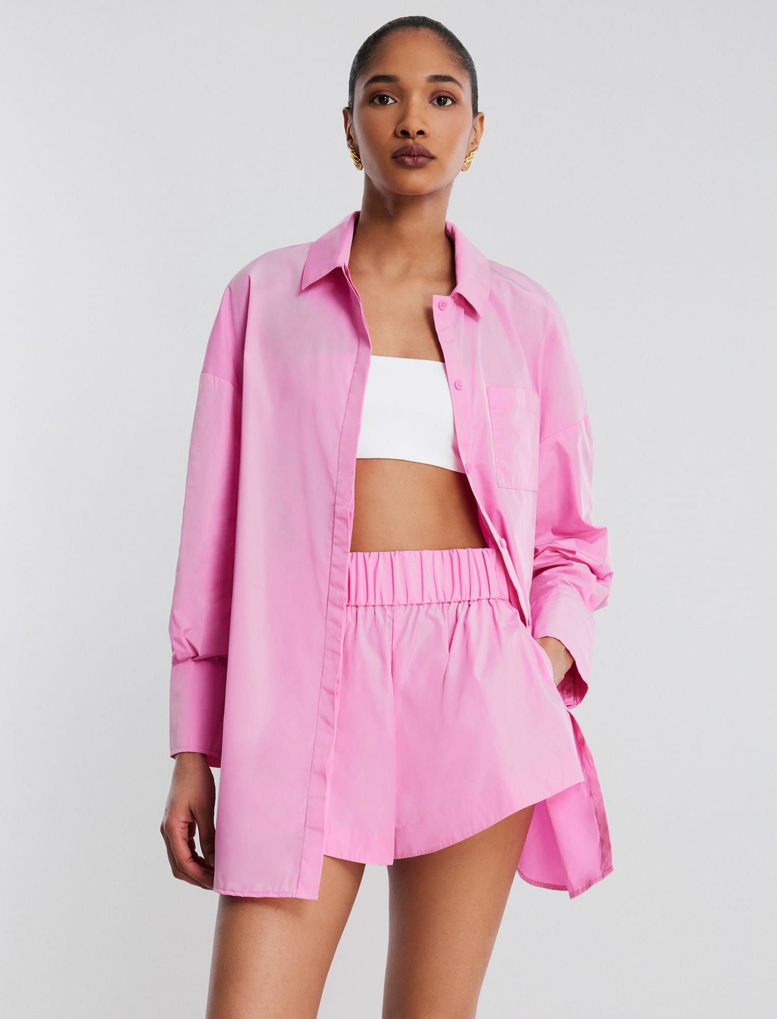 Collared Button-Up Top sold by BCBGMaxAzria product image thumbnail 5