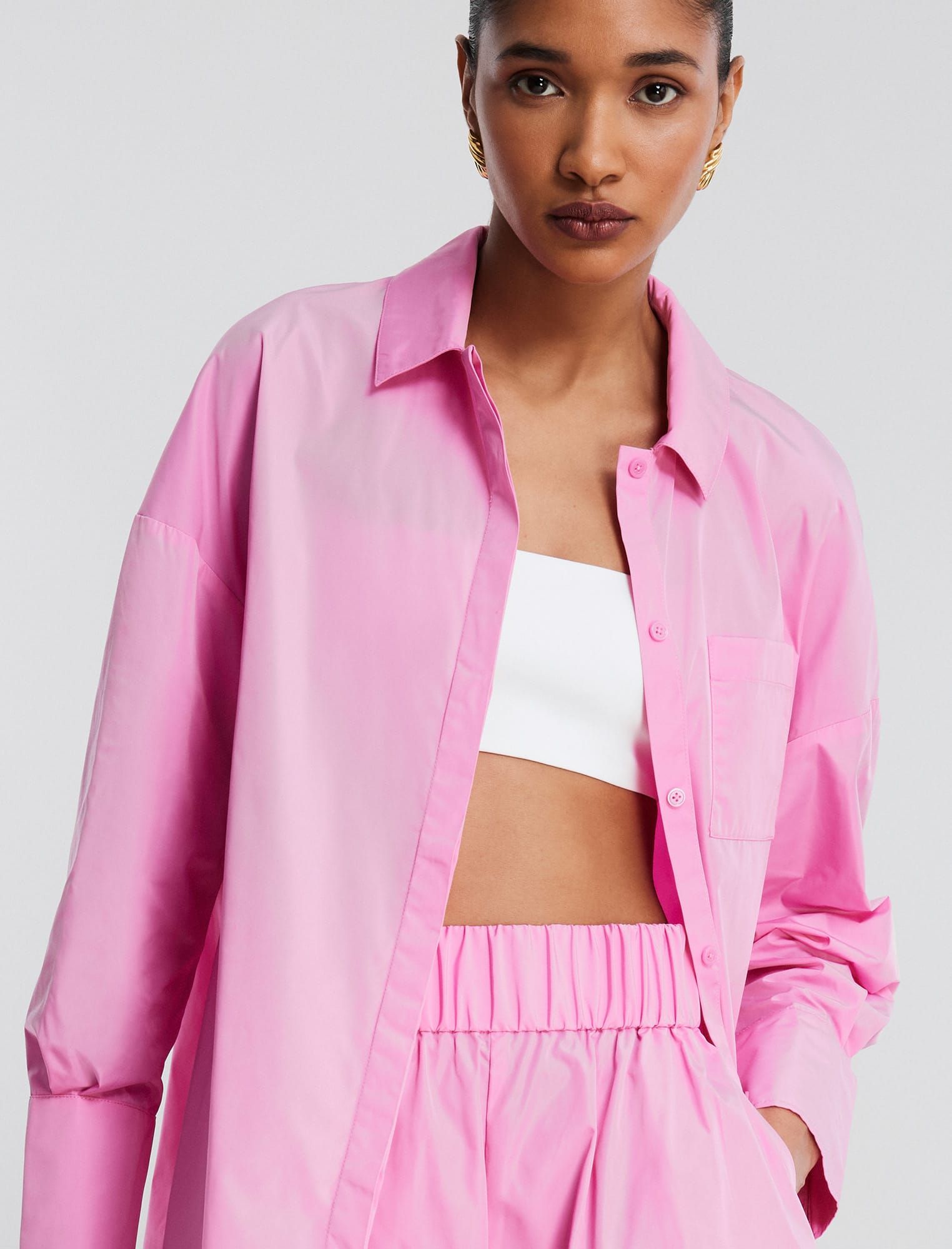 Collared Button-Up Top sold by BCBGMaxAzria product image thumbnail 6