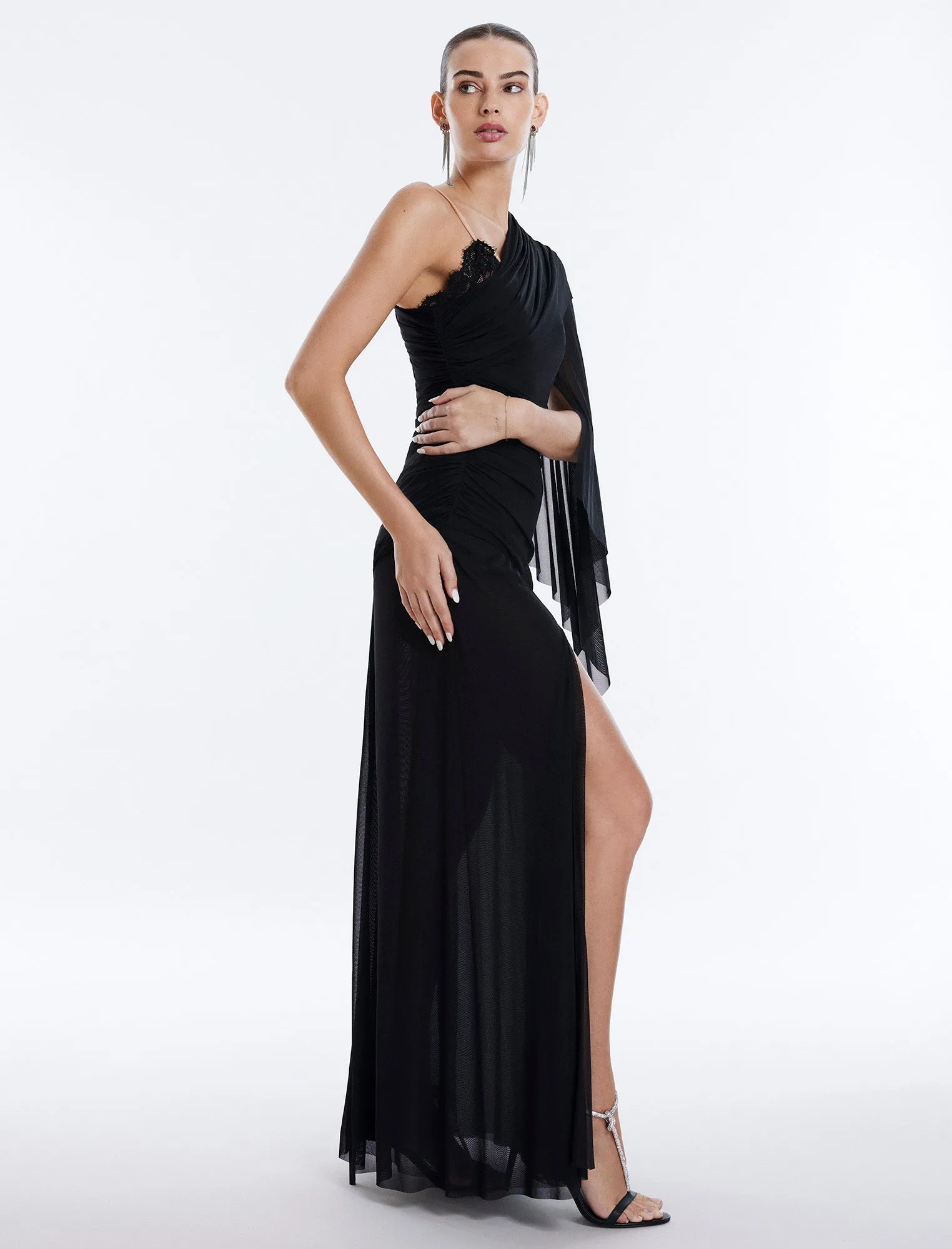 Ularia One Sleeve Evening Gown sold by BCBGMaxAzria product image thumbnail 5
