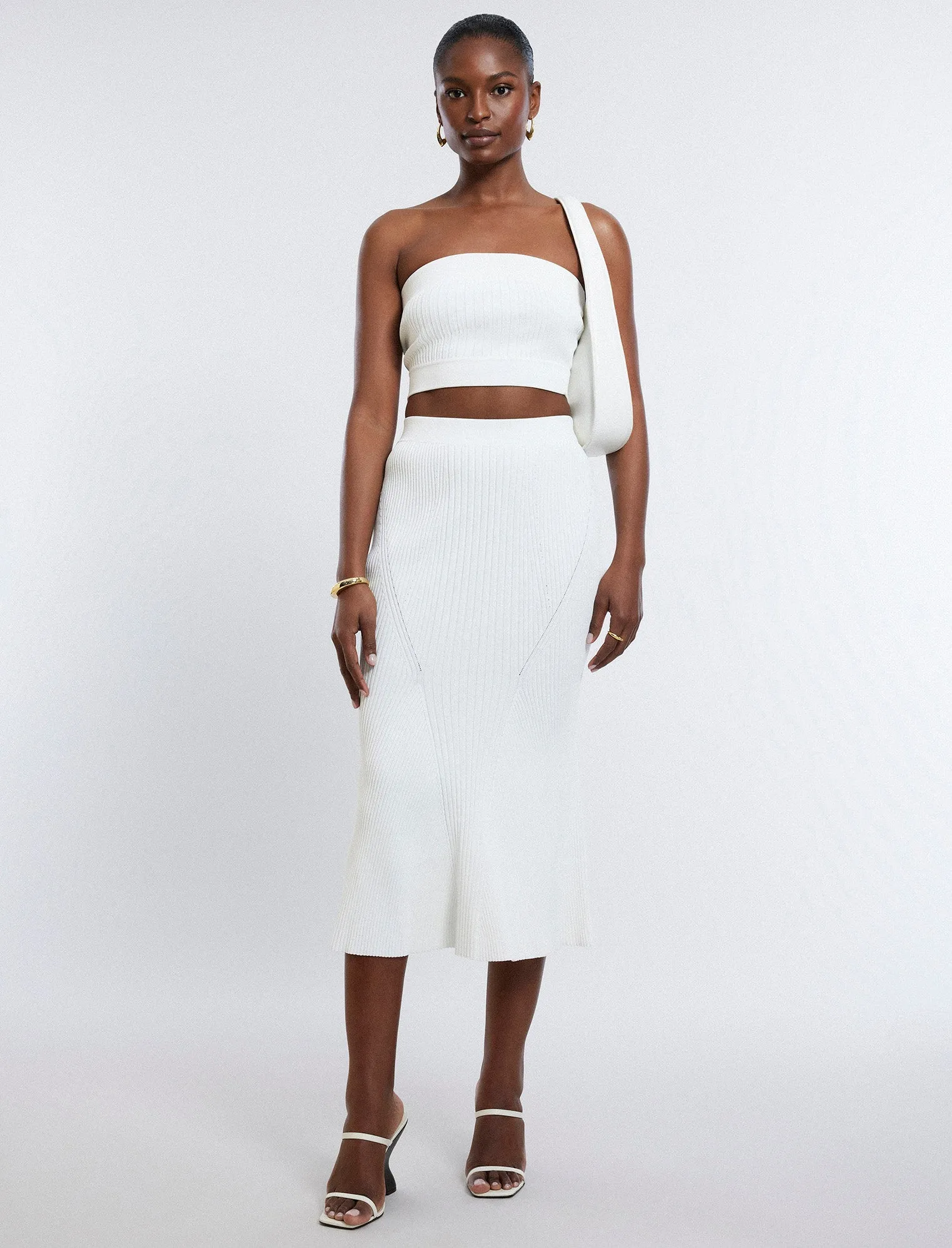 Nova Strapless Knit Crop Top sold by BCBGMaxAzria product image thumbnail 2