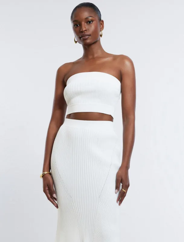 Nova Strapless Knit Crop Top sold by BCBGMaxAzria