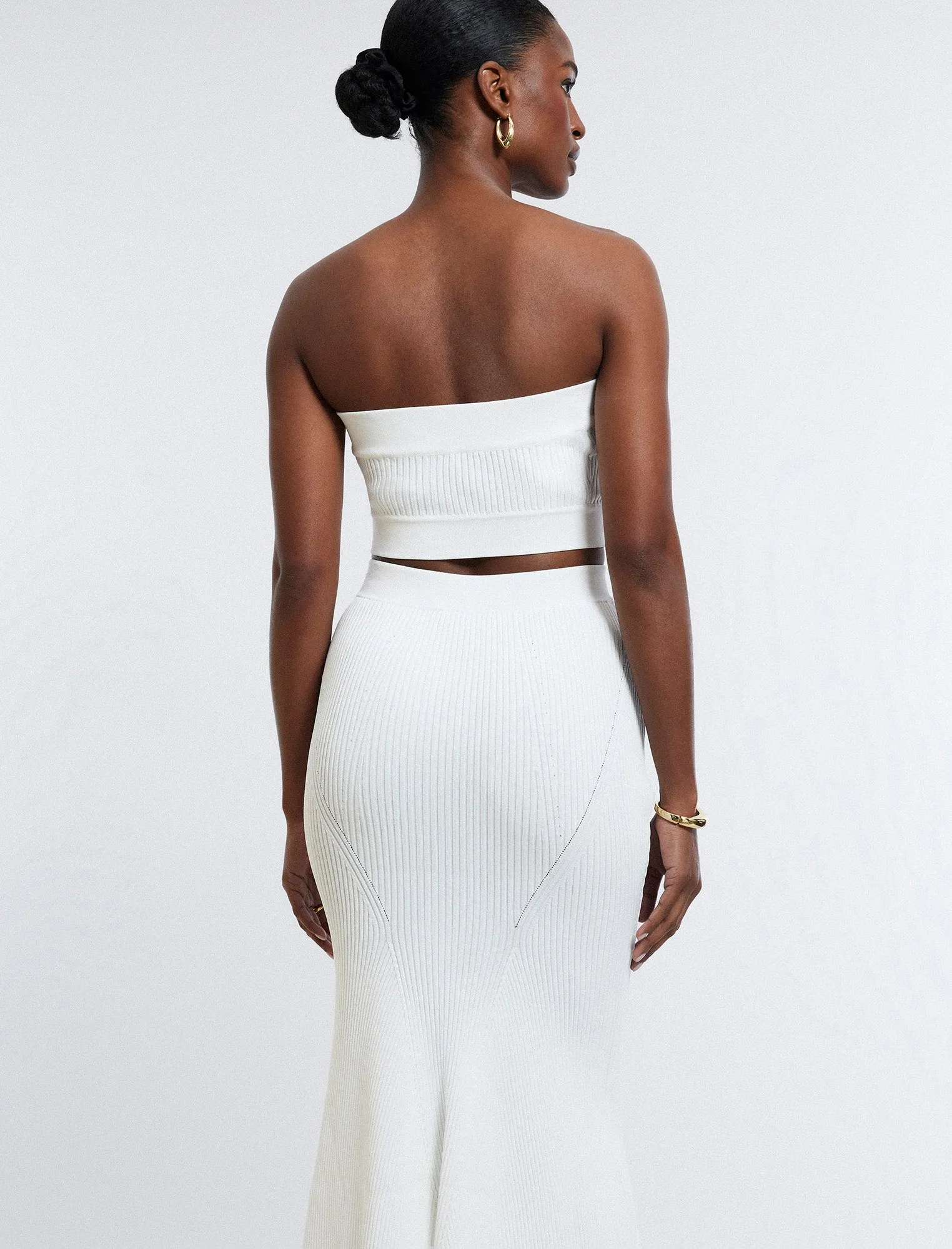 Nova Strapless Knit Crop Top sold by BCBGMaxAzria product image thumbnail 4